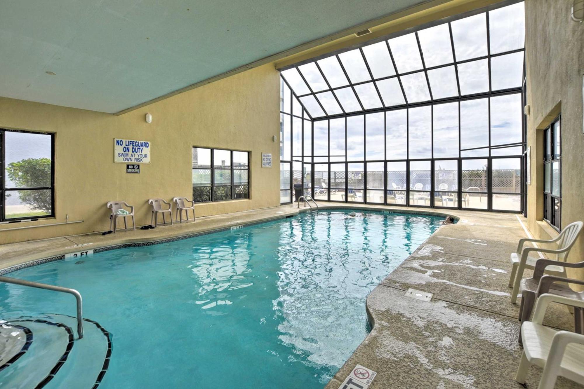 Oceanfront North Myrtle Beach Condo With Indoor Pool Exterior photo